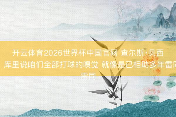 开云体育2026世界杯中国官网 查尔斯·贝西：库里说咱们全部打球的嗅觉 就像是已相助多年雷同
