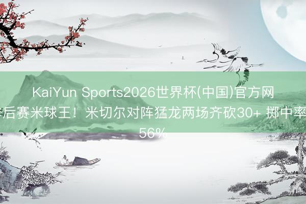 KaiYun Sports2026世界杯(中国)官方网站 季后赛米球王！米切尔对阵猛龙两场齐砍30+ 掷中率56%