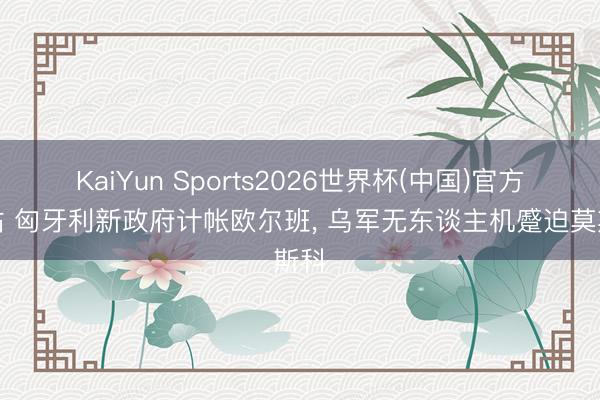 KaiYun Sports2026世界杯(中国)官方网站 匈牙利新政府计帐欧尔班， 乌军无东谈主机蹙迫莫斯科