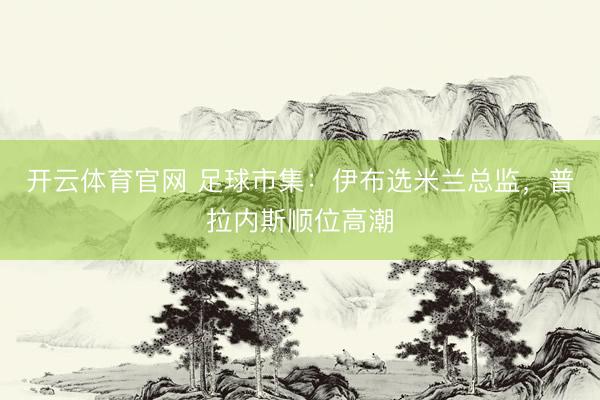 开云体育官网 足球市集：伊布选米兰总监，普拉内斯顺位高潮