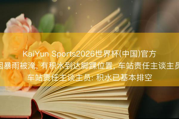 KaiYun Sports2026世界杯(中国)官方网站 武昌火车站因暴雨被淹, 有积水到达脚踝位置, 车站责任主谈主员: 积水已基本排空